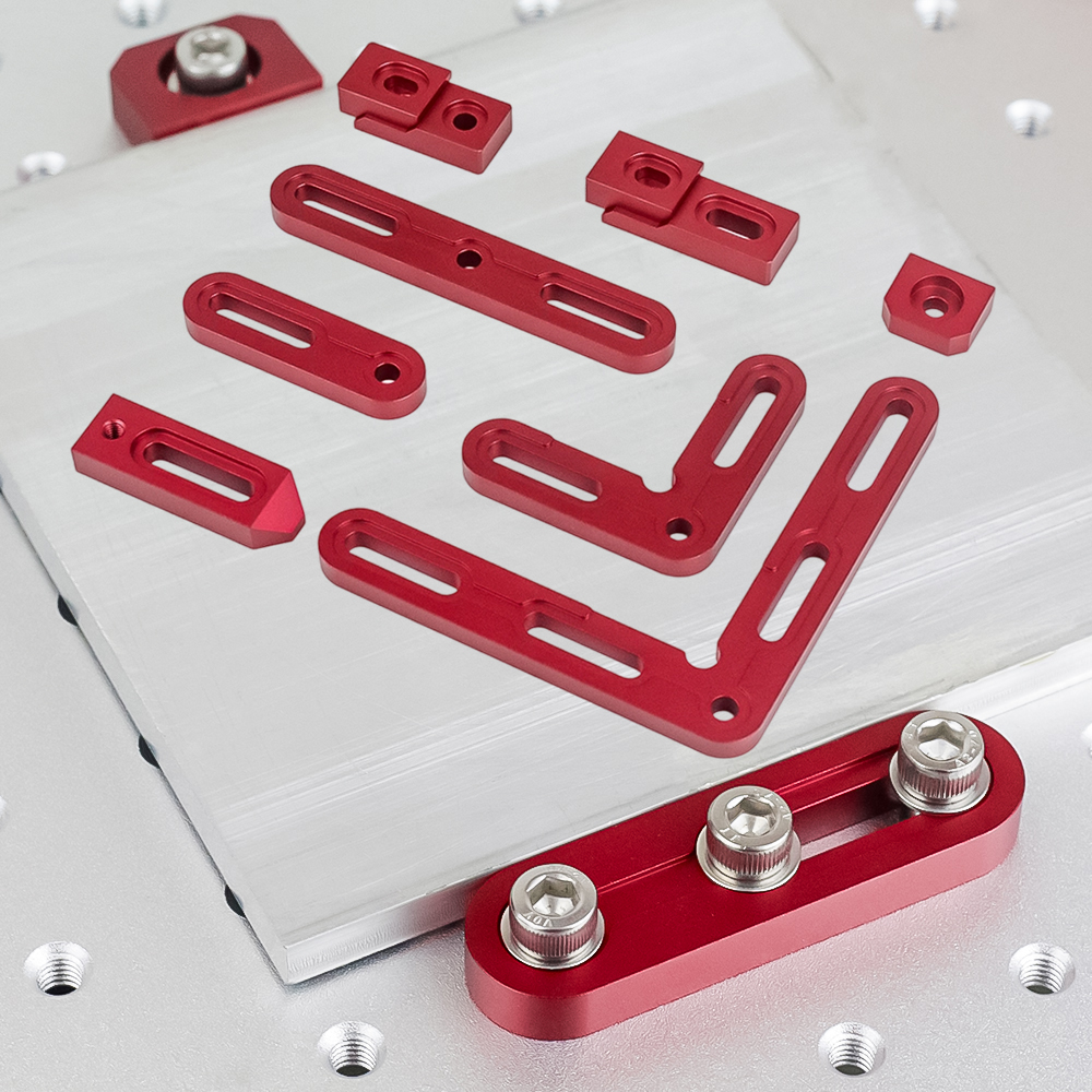 Dust Shoe Cnc - 90° CNC Corner Clamp Jig with
