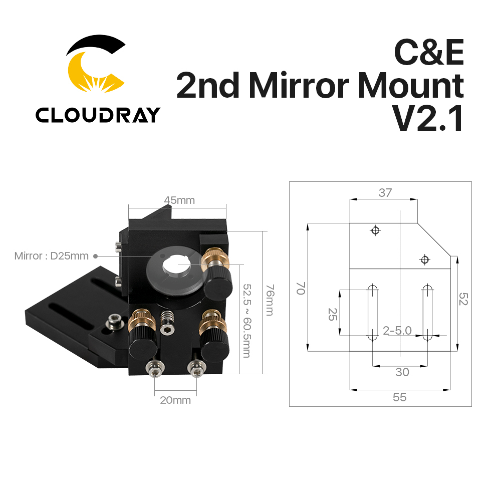Cloudray CO2 Black Second Lase - Co2 Laser Mirror incelemesi ve fiyatı