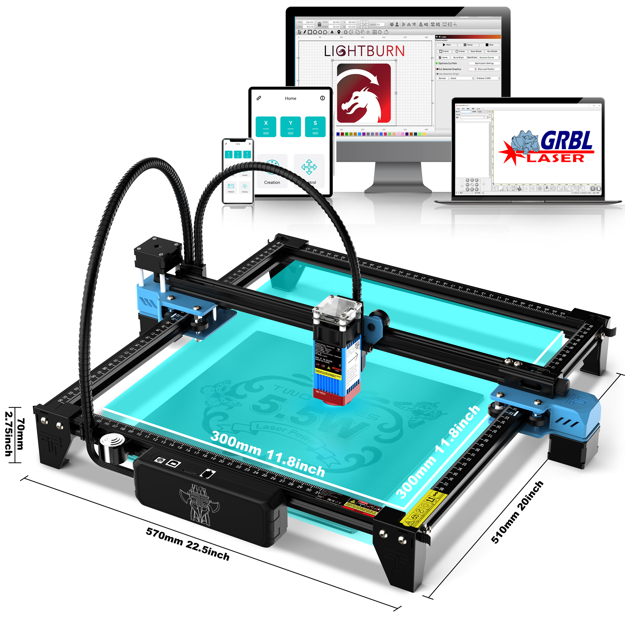 Twotrees Laser Engraving Machi - Industrial Laser Engraver For Metal incelemesi ve fiyatı