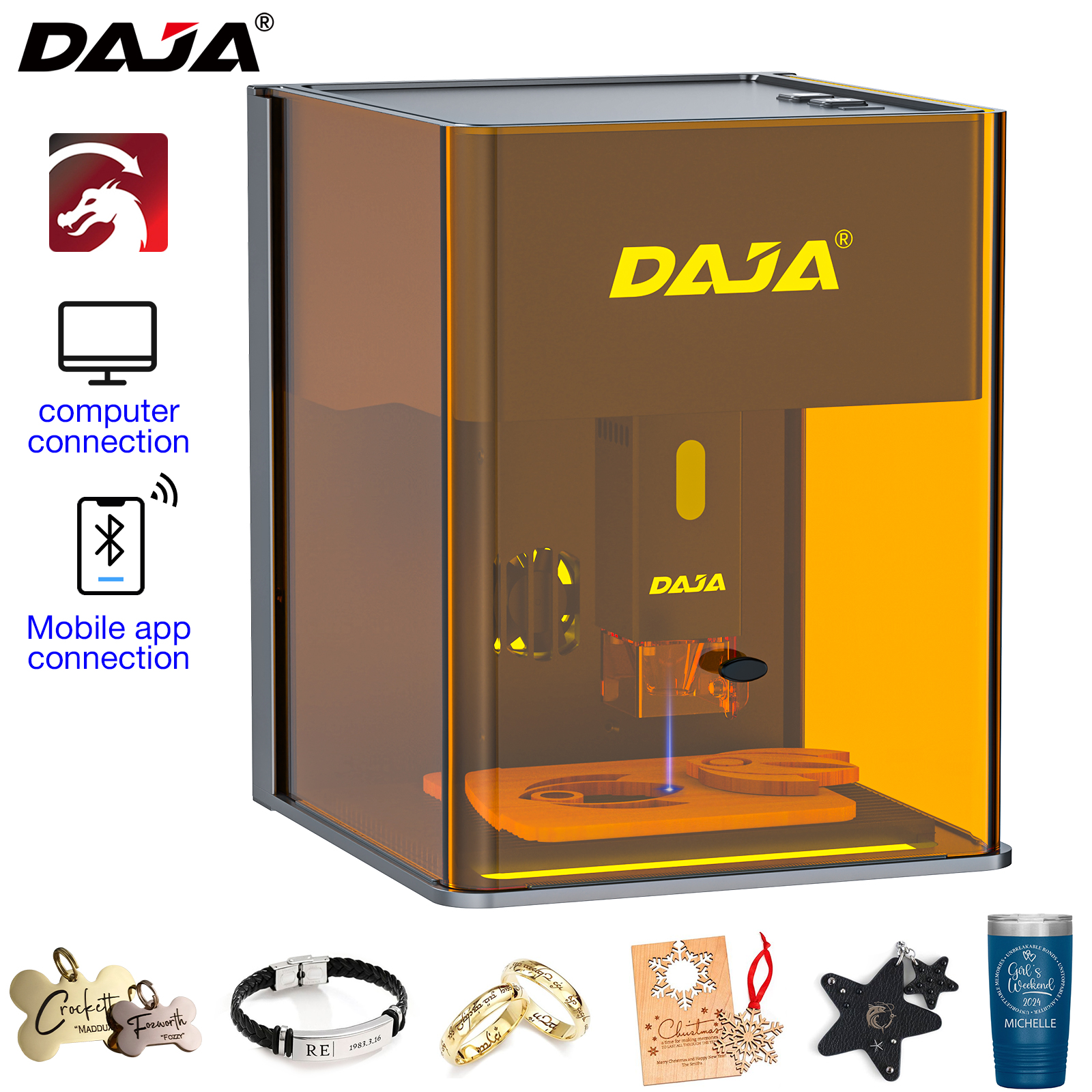 DAJA DJ6 Pro Mini Laser Engrav - Industrial Laser Engraver For Metal incelemesi ve fiyatı