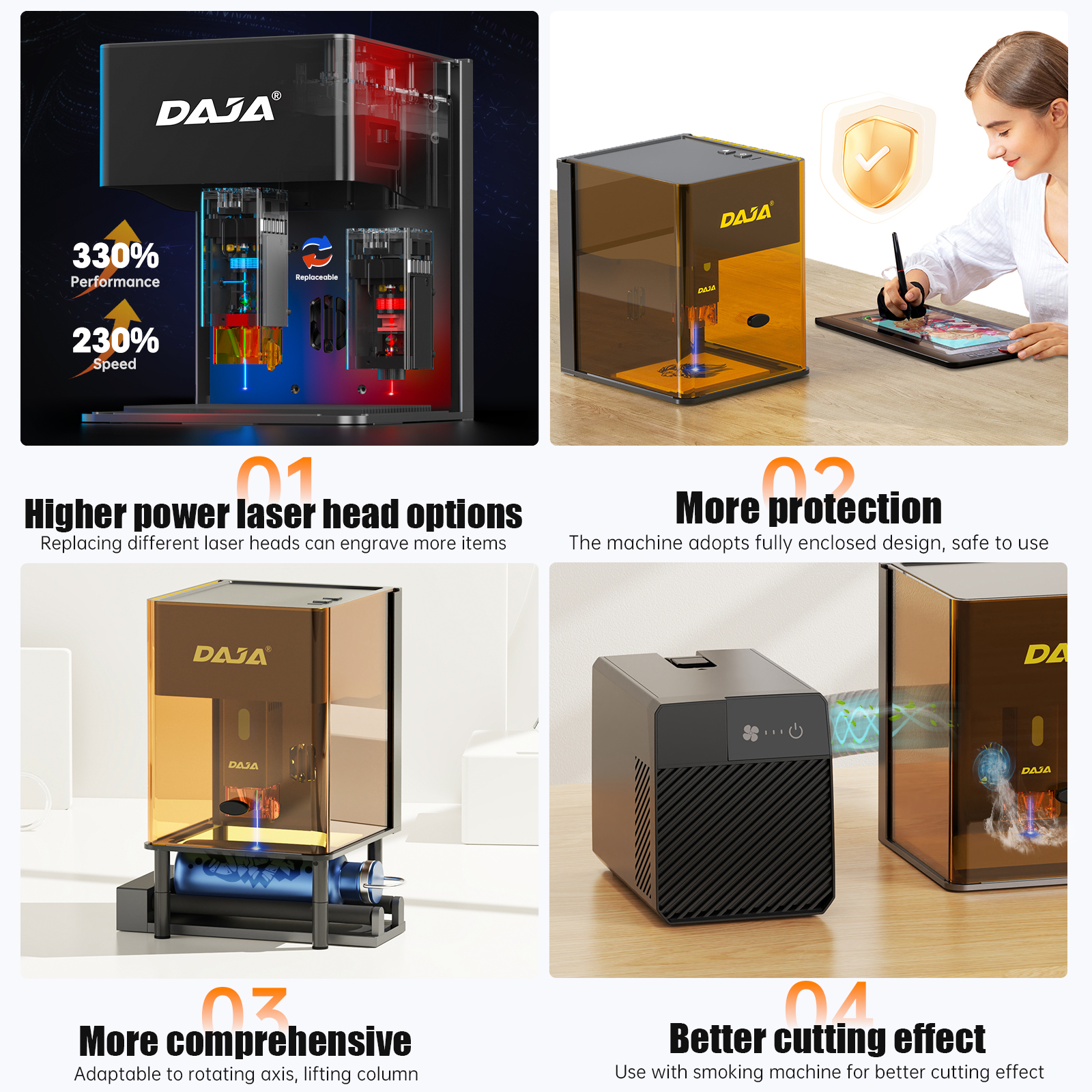 DAJA DJ6 Pro Mini Laser Engrav - Industrial Laser Engraver For Metal incelemesi ve fiyatı