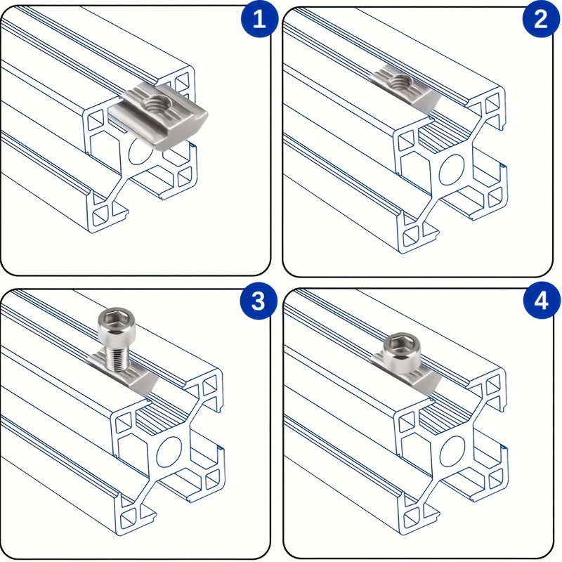 25 setsSteel steel set M8 T-Sl - Aluminum T-Slot Profile incelemesi ve fiyatı