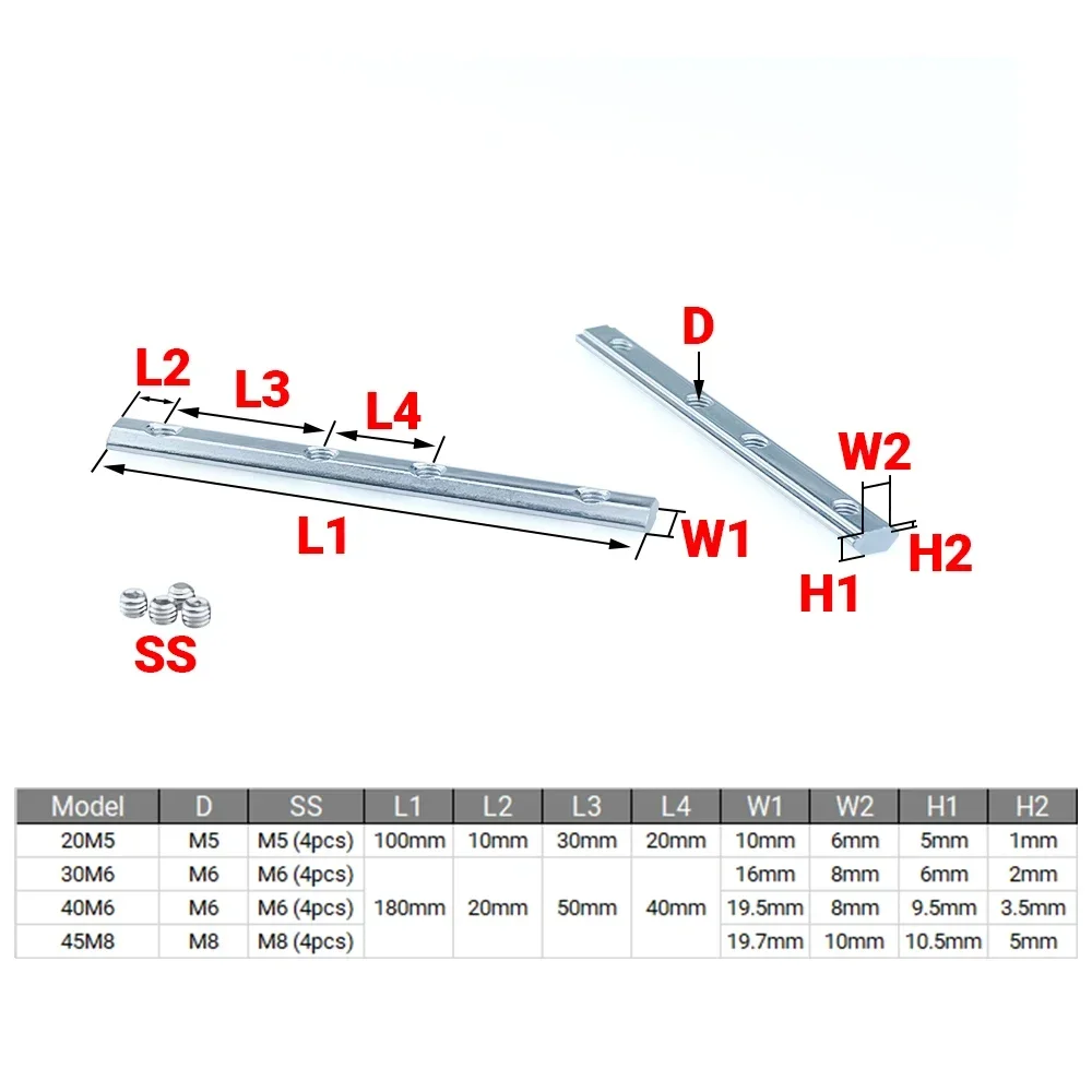 4Pcs V-Slot T-Slot Joiner 180  - Aluminum T-Slot Profile incelemesi ve fiyatı