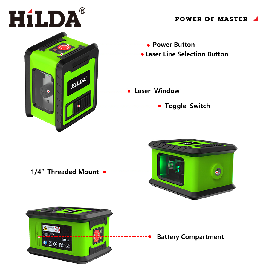 HILDA Laser Level Meter 2-Line - Industrial Laser Measurement incelemesi ve fiyatı