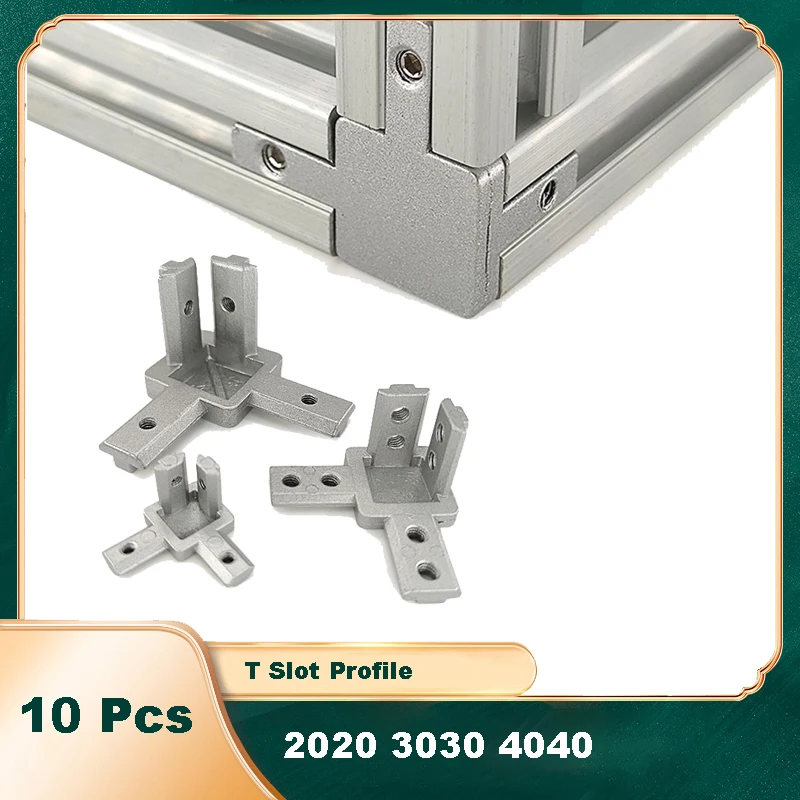 10 Pcs 3 Way Corner Bracket Co - Aluminum T-Slot Profile incelemesi ve fiyatı