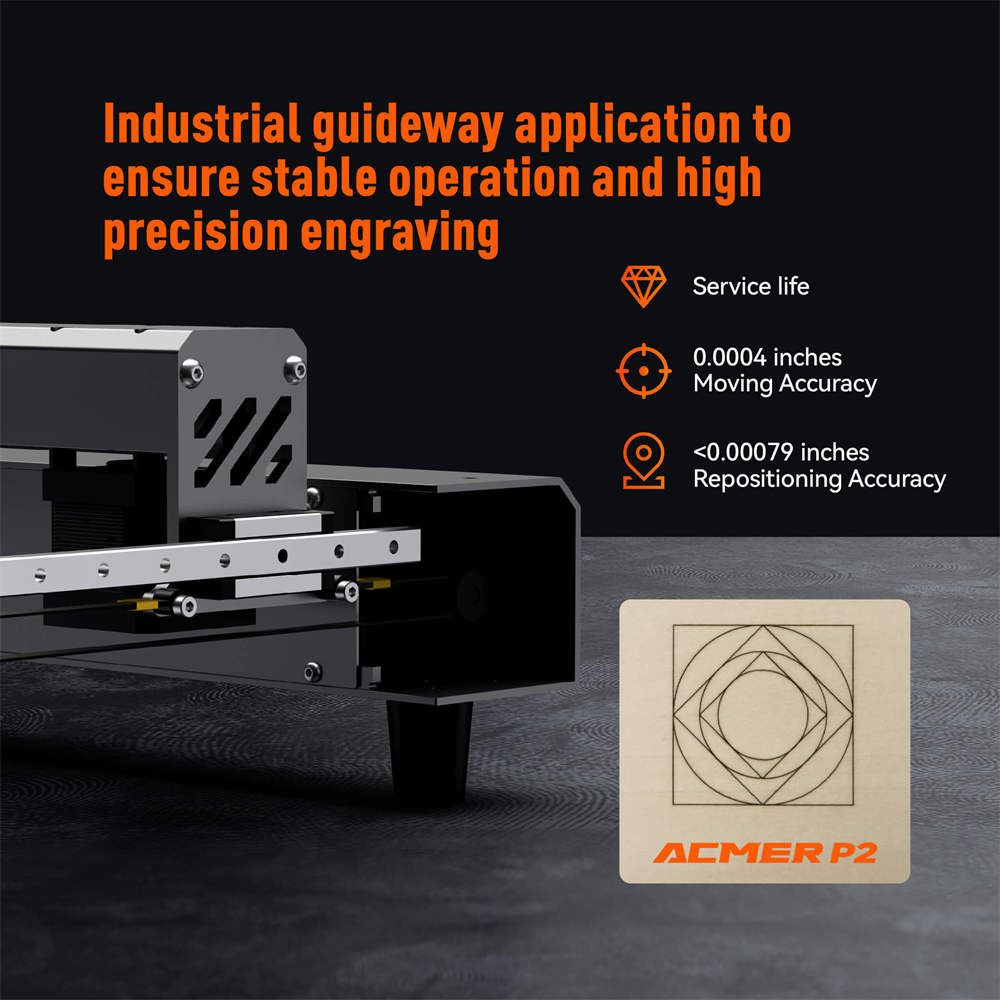 ACMER P2 33W lasers Engraver W - Industrial Laser Engraver For Wood incelemesi ve fiyatı