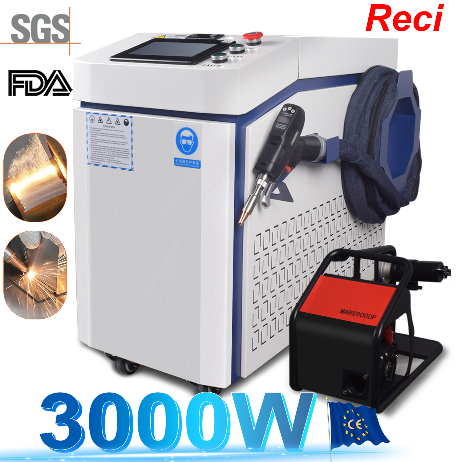 3000W 4 IN 1 Fiber Laser Weldi - Industrial Laser Engraver For Metal incelemesi ve fiyatı