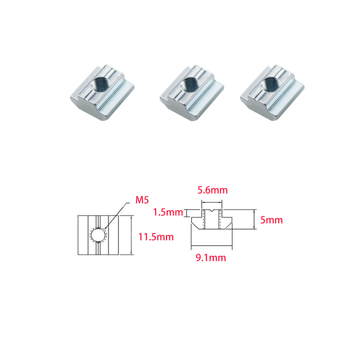 100pcs 2020 Aluminum Profile C - Aluminum T-Slot Profile incelemesi ve fiyatı