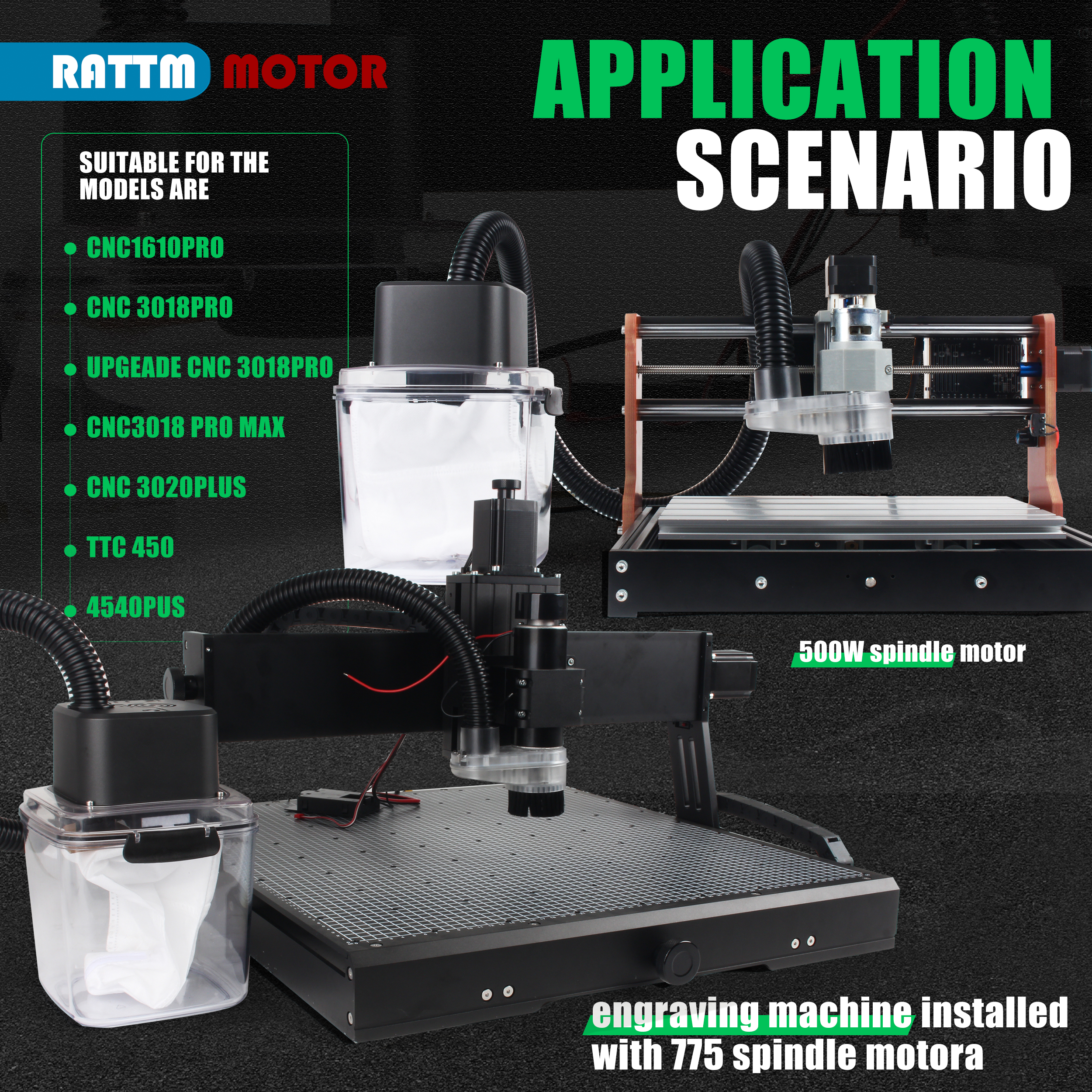 CNC Vacuum Cleaner Monster M1  - Dust Shoe Cnc incelemesi ve fiyatı