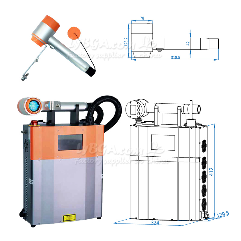 LY-LCG100A 100W Pulsed Laser C - Industrial Laser Removal incelemesi ve fiyatı