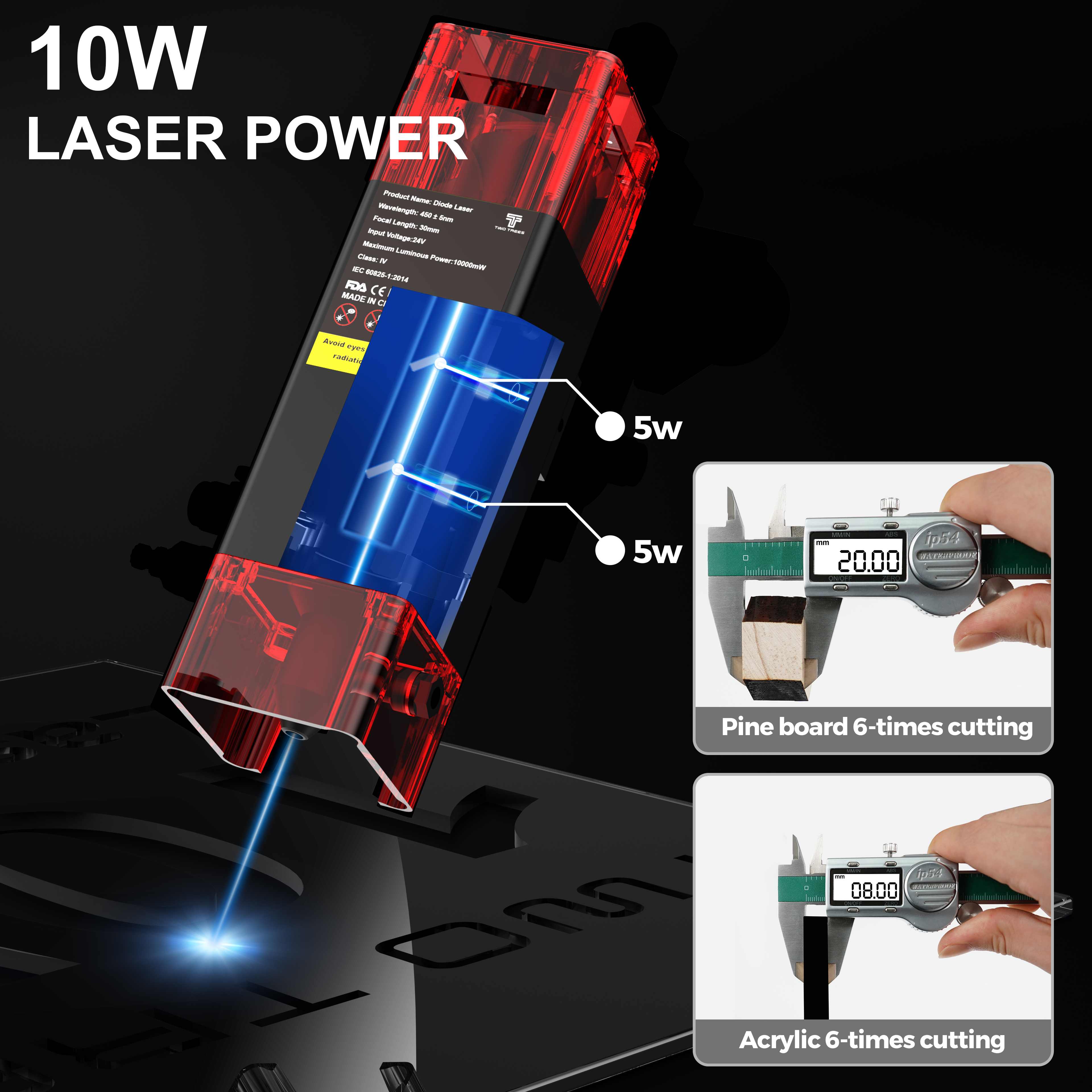 TWOTREES TTS-10 Pro Laser Engr - Industrial Laser Engraver For Metal incelemesi ve fiyatı