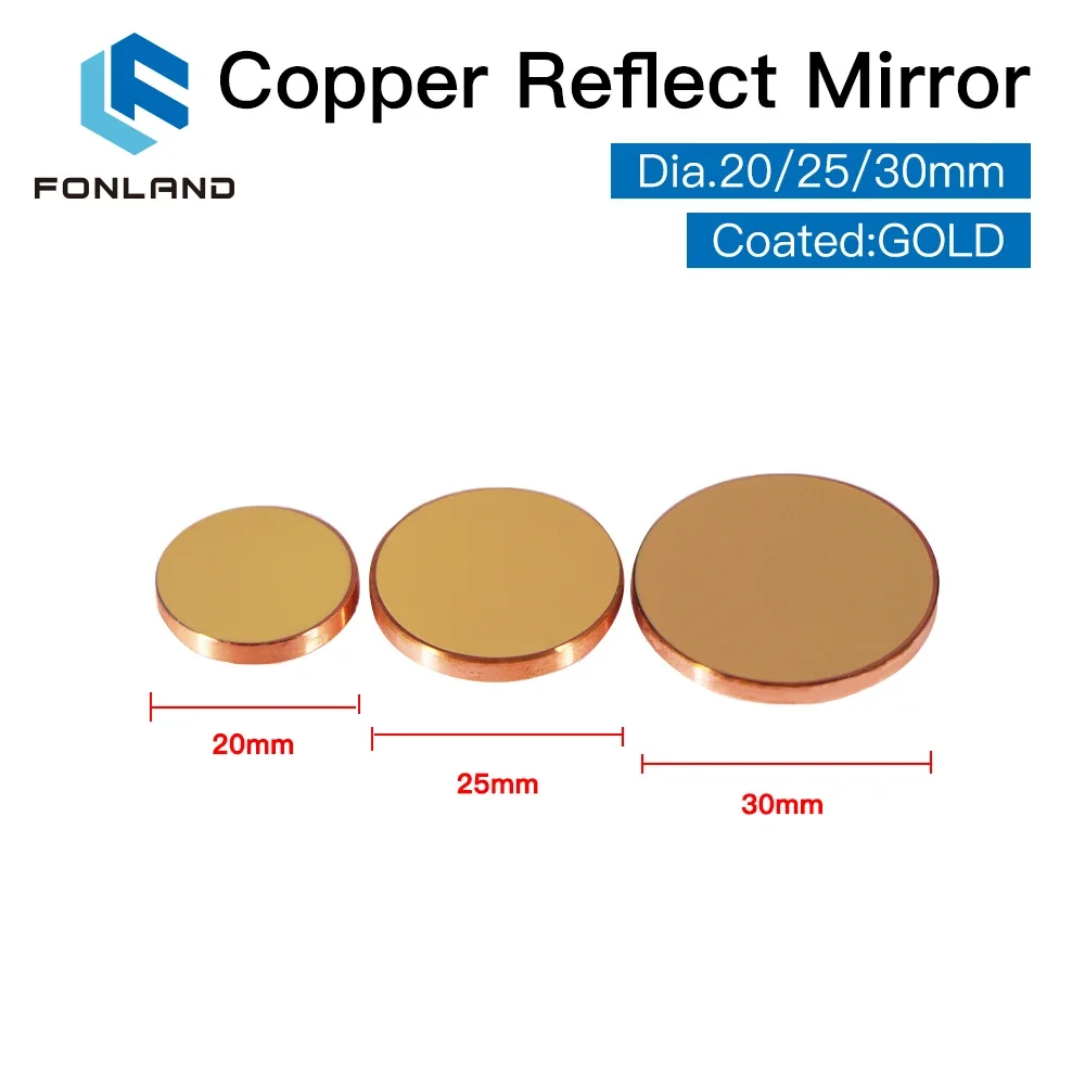 3pcs Fonland Copper Reflect Mi - Co2 Laser Mirror incelemesi ve fiyatı