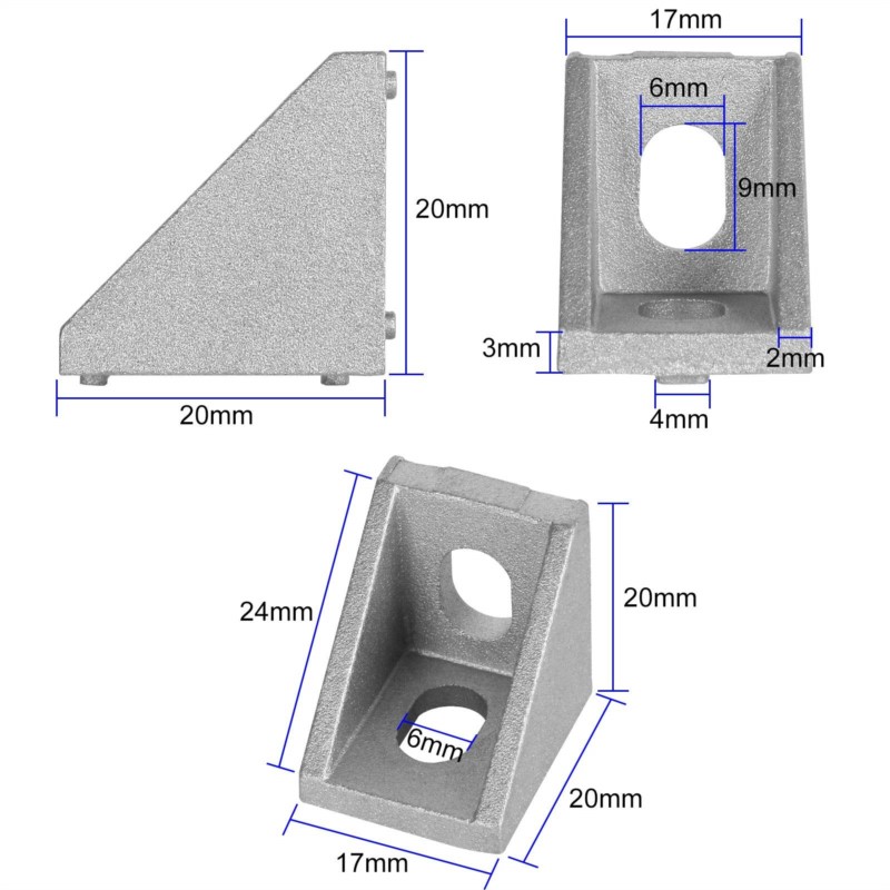 2020 Corner Bracket 40PCS Alum - Aluminum T-Slot Profile incelemesi ve fiyatı