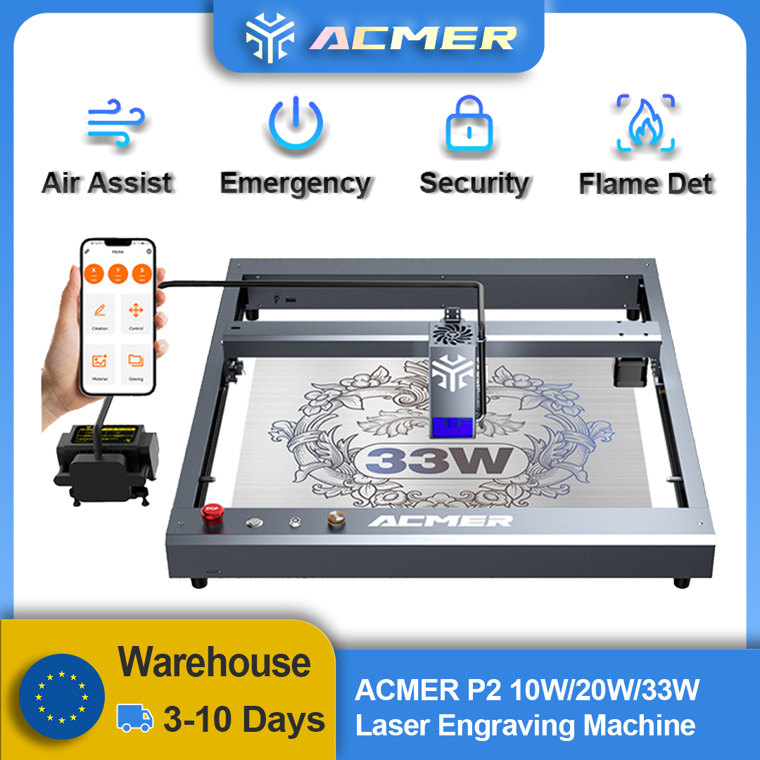 ACMER P2 33W 20W 10W Laser Eng - Industrial Laser Engraver For Wood incelemesi ve fiyatı