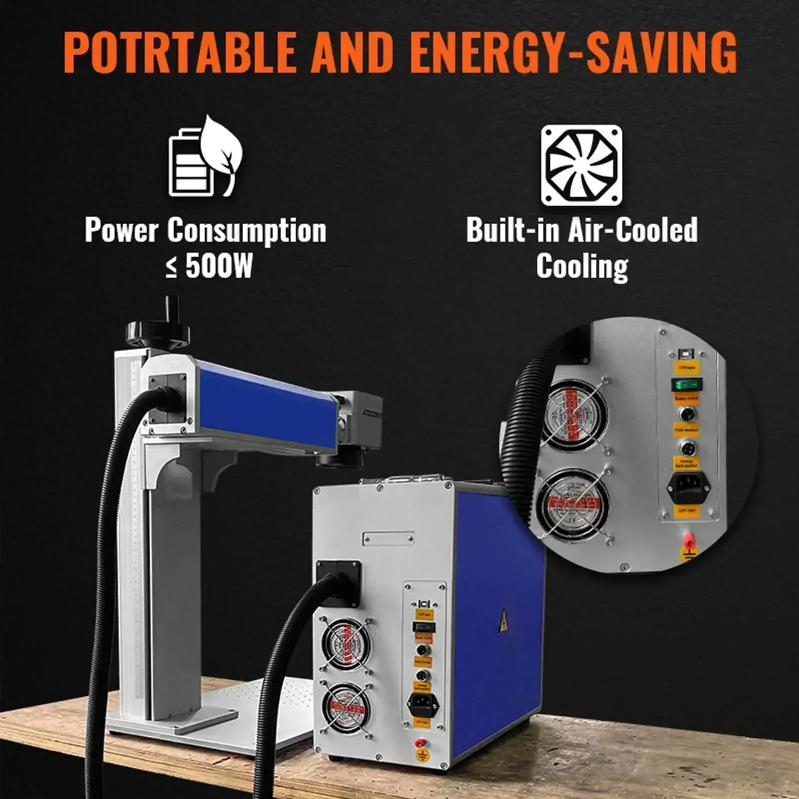 VEVOR Fiber Laser Marking Mach - Industrial Laser Engraver For Metal incelemesi ve fiyatı