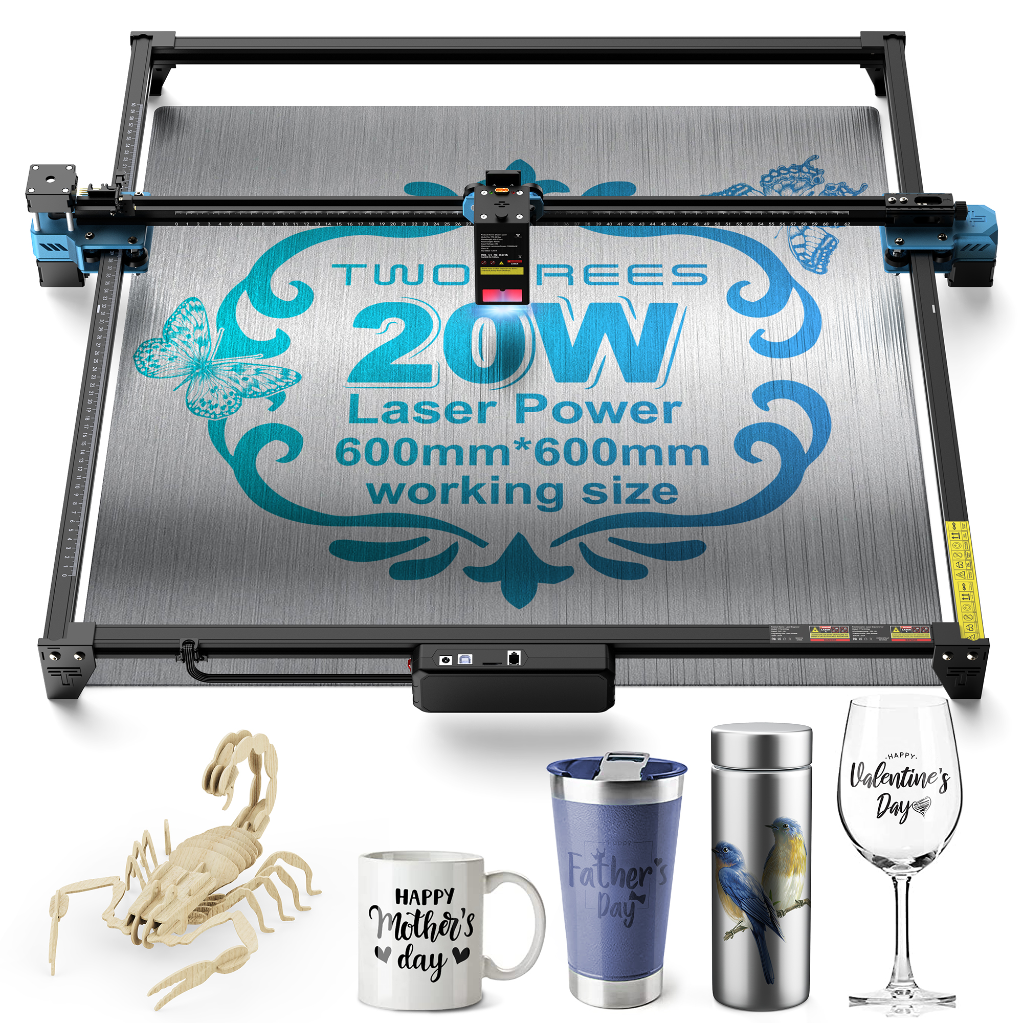 TWOTREES TTS-20 Max 20W Laser  - Industrial Laser Engraver For Metal incelemesi ve fiyatı