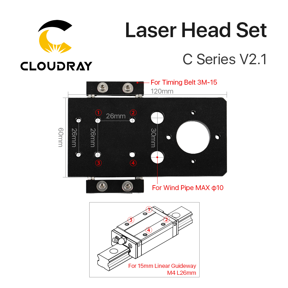 Cloudray CO2 Laser Head Set Di - Co2 Laser Mirror incelemesi ve fiyatı